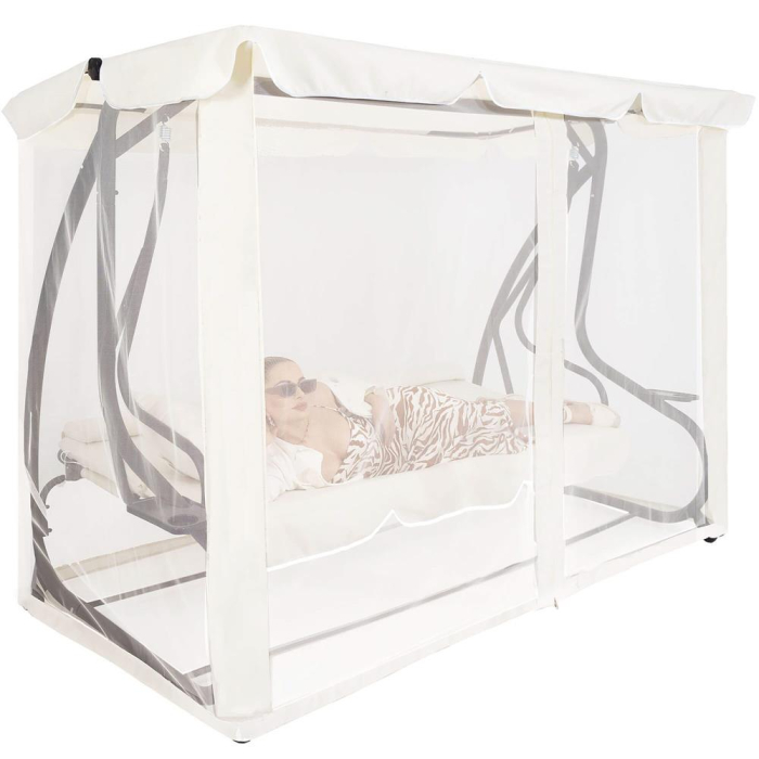 Balansoar leagan pat 4 persoane Tenerife, cu plasa anti-insecte, sarcina 320kg [18]