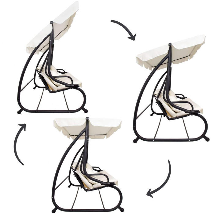 Balansoar leagan pat 4 persoane Tenerife, cu plasa anti-insecte, sarcina 320kg [14]