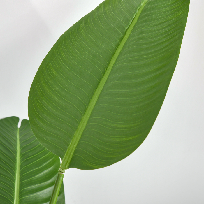  Bananier Artificial 160 cm cu Ghiveci si 10 Frunze Realiste, Planta Artificiala Tropicala pentru Decoratiuni Interioare si Exterioare, Verde [9]