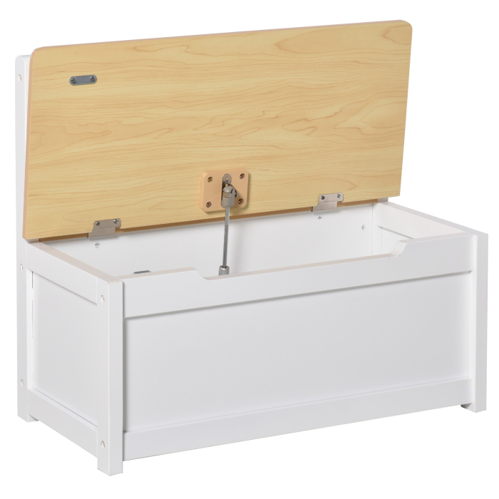  Banca Copii 2-in-1 - Cutie Depozitare Lemn 60×30×50 cm [4]