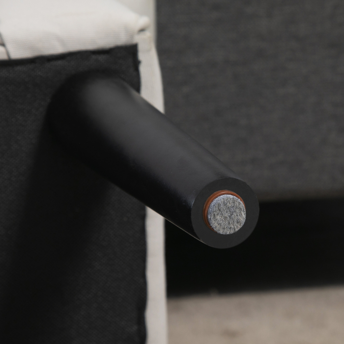  Banca Pat - Tapitata Gri cu Cotiere Rotunjite [9]