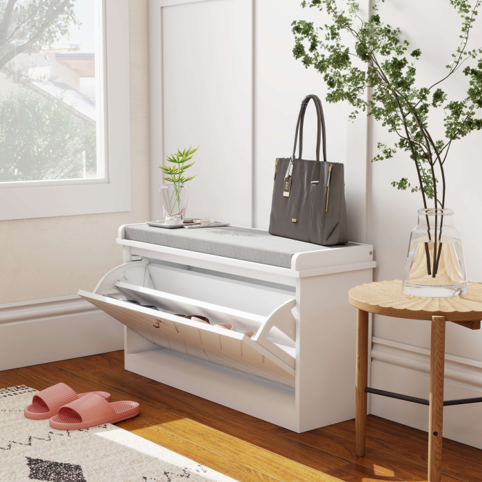 Banca pentru pantofi , banca de intrare cu sertar rabatabil [2]