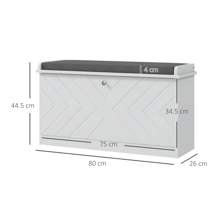 Banca pentru pantofi , banca de intrare cu sertar rabatabil [3]