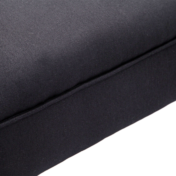  Banca Tapitata pentru Capatul Patului cu Brate Rulate, 102x35x51cm, Negru [9]