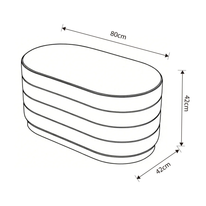 Bancheta tip puf cu depozitare, tapiterie velur, 80x42x42 cm, gri [8]