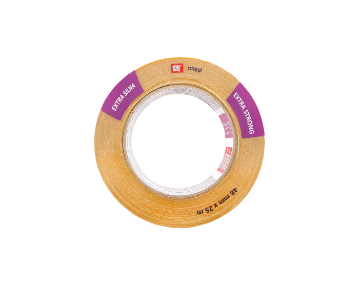 Banda dublu adeziva Scley *775*, extra puternica, ranforsata, 48 mm x 25 m [3]