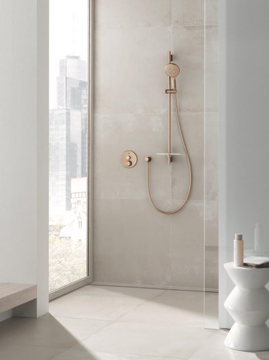 Bara de dus Grohe 26603DL0, SmartActive, aparenta, 900 mm, glisor, etajera, mat, cupru [3]