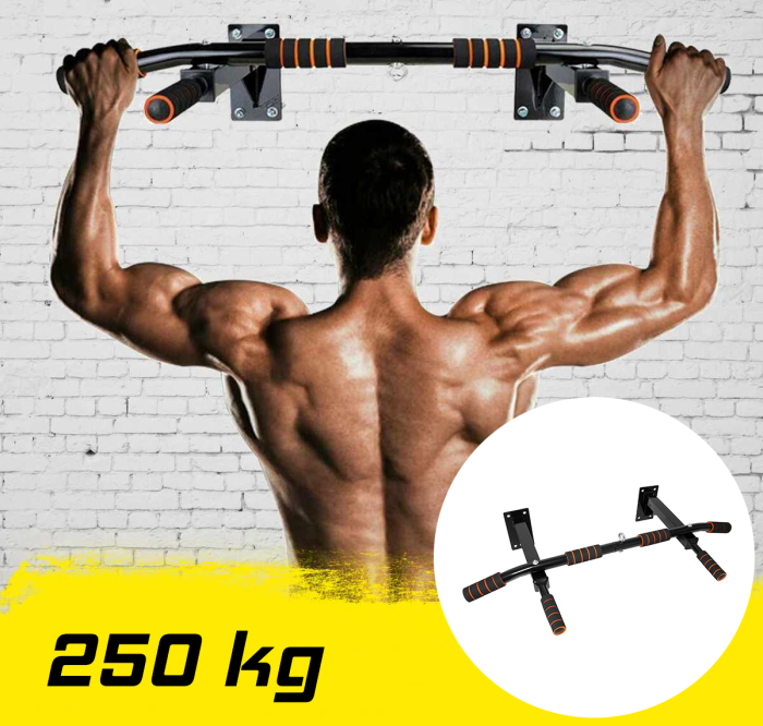 Bara de tractiuni, multifunctionala, pentru perete, cu manere antiderapante, capacitate 250kg [12]