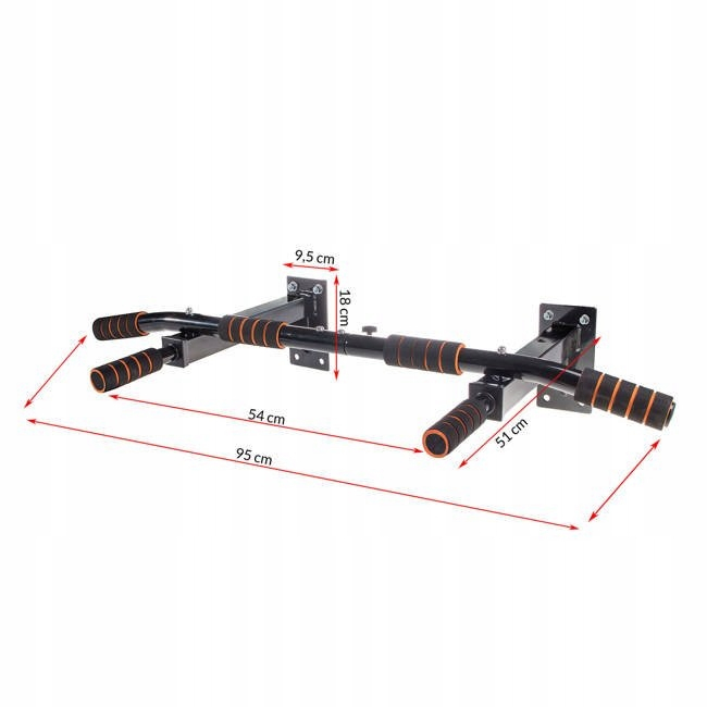 Bara de tractiuni, multifunctionala, pentru perete, cu manere antiderapante, capacitate 250kg [7]
