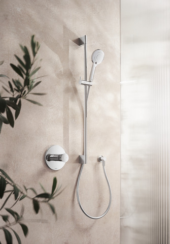 Bara dus Duravit UV0600003010, 700 mm, 70 mm, universal, suport dus reglabil, pe perete, metal, abs, Crom [2]
