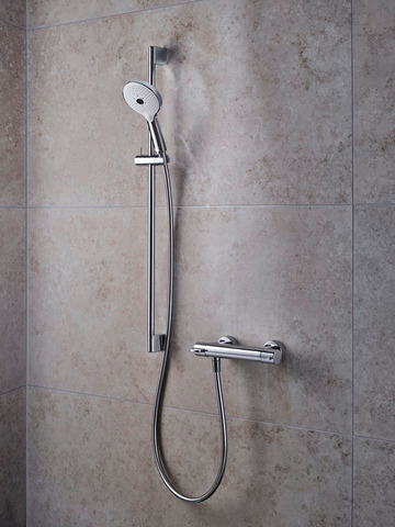 Bara dus Duravit UV0600003010, 700 mm, 70 mm, universal, suport dus reglabil, pe perete, metal, abs, Crom [4]
