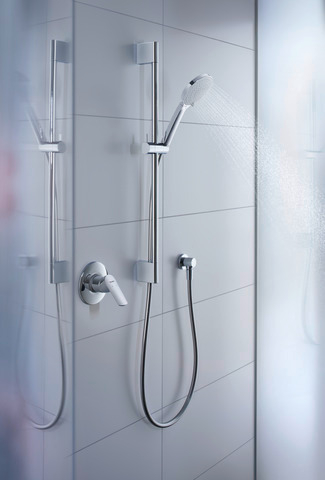 Bara dus Duravit UV0600003010, 700 mm, 70 mm, universal, suport dus reglabil, pe perete, metal, abs, Crom [3]