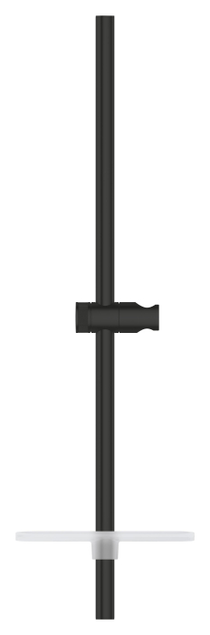 Bara dus fix Grohe 266022430, 630 mm, 78 mm, universal, suport dus reglabil, pe perete, abs, bara de dus, Negru [2]