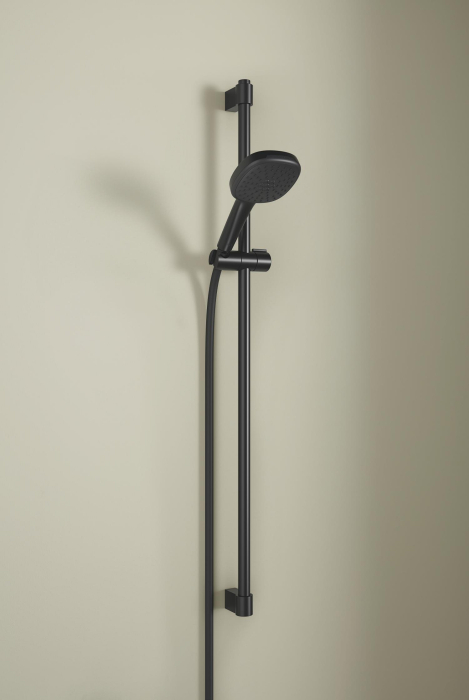 Bara dus Grohe 275242431, 900 mm, 70 mm, universal, pe perete, plastic, metal, suport para dus incorporat, Negru [6]