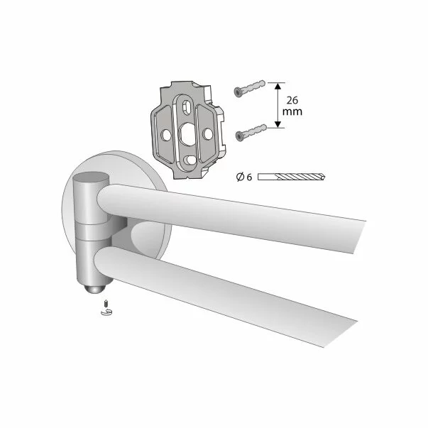 Bara portprosop crom Bisk Virginia 48 cm [2]