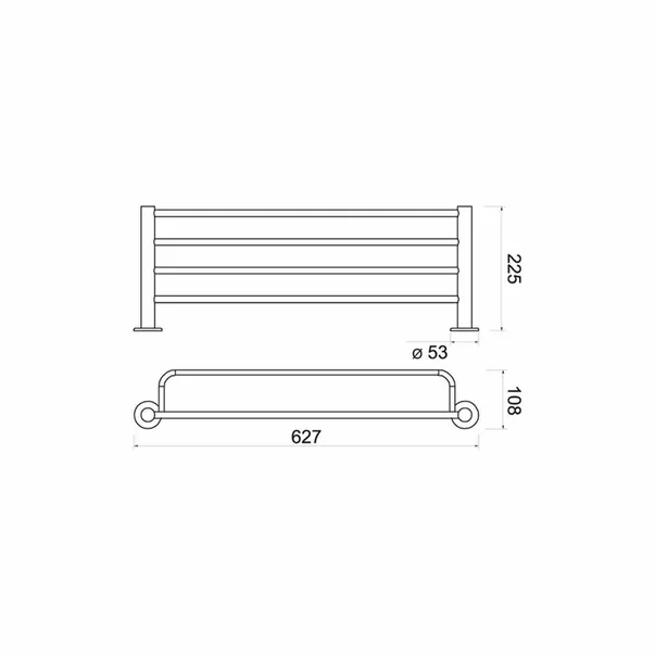 Bara portprosop cu suport Ferro Smile crom [2]