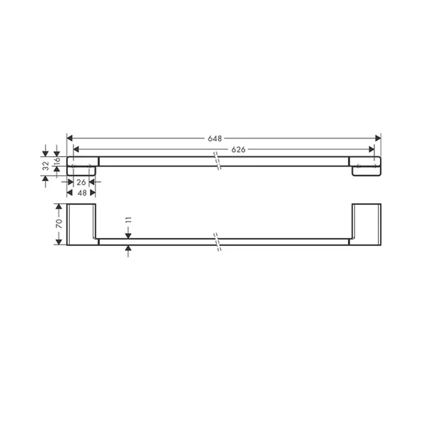 Bara portprosop Hansgrohe AddStoris auriu lucios [2]