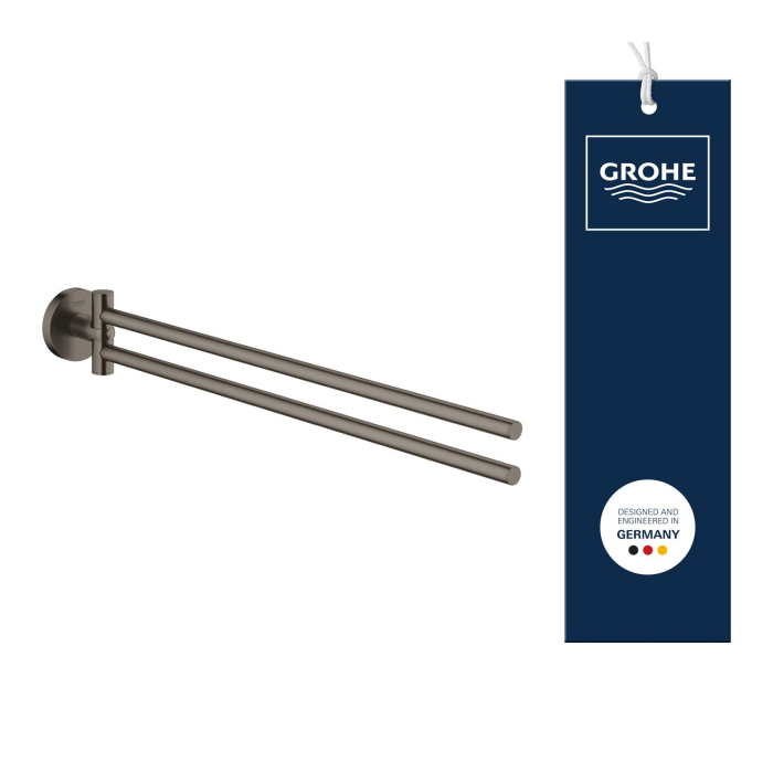 Bara prosop dubla Grohe 41183AL0, Start, aparenta, 440 mm, pivotanat, metal, mat, grafit [4]