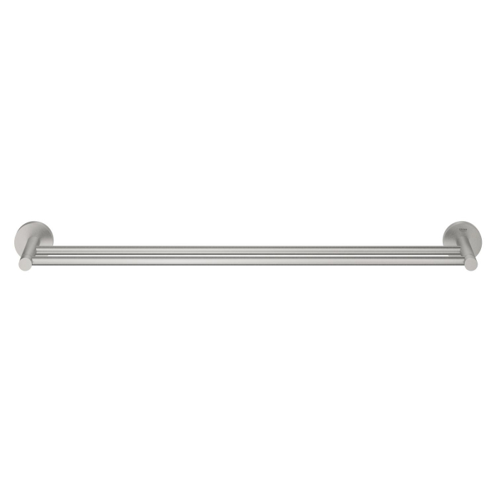 Bara prosop dubla Grohe 41203DC0, Start, pe perete, 600 mm, metal, mat, otel satinat [2]
