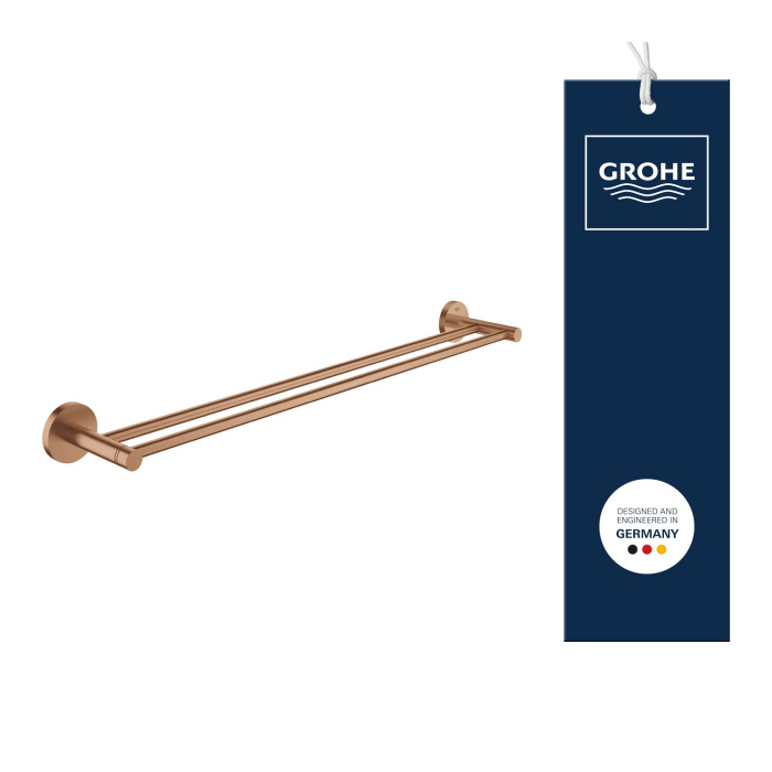 Bara prosop dubla Grohe 41203DL0, Start, 600 mm, meta, mat, cupru [5]