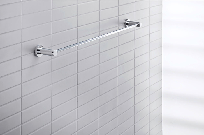Bara prosop Duravit 0099231000, D-Code, tip instalare pe perete, design modern, fixare sigura, crom [3]