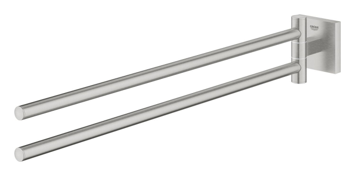 Bara prosop Grohe 40976DC0, Start Cube, pe perete, 440 mm, metal, mat, otel satinat [2]