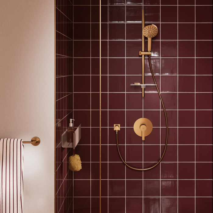 Bara prosop Grohe 41178DL0, Start, aparent, 600 mm, metal, mat, cupru [4]