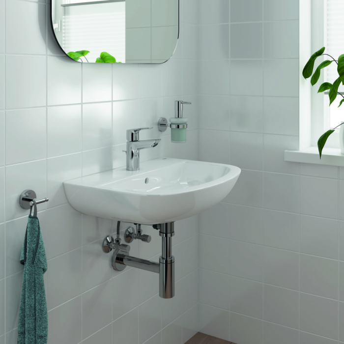 Bara prosop Grohe 41187DC0, Start, pe perete, 800 mm, metal, mat, otel satinat [8]