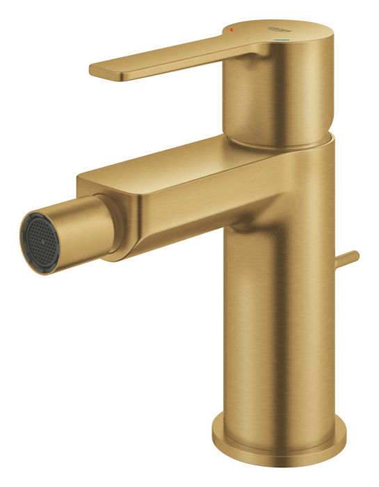 Baterie bideu Grohe 33848GN1, Lineare, S, 145 mm, ventil, mat, auriu [3]