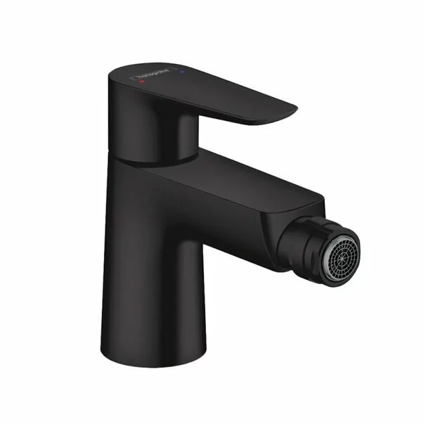 Baterie bideu Hansgrohe Talis E cu ventil Pop-Up negru mat [1]