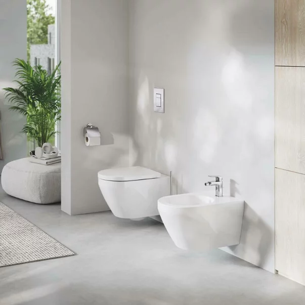 Baterie bideu monocomanda Grohe Cubeo cu ventil Pop-Up crom lucios [3]