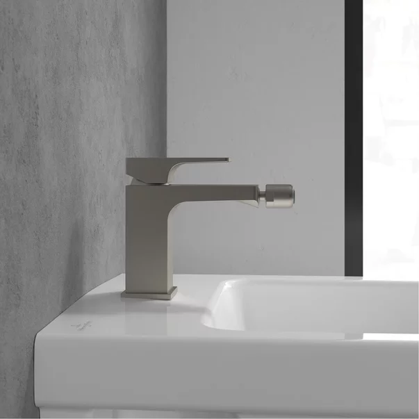 Baterie bideu Villeroy&Boch Architectura Square monocomanda nichel periat [4]