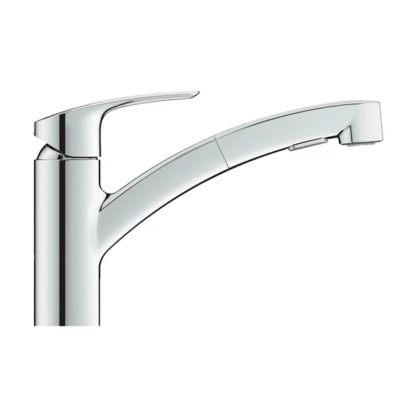 Baterie bucatarie cu dus extractibil Grohe Eurosmart New crom [3]