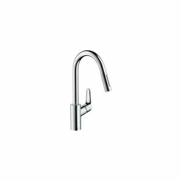 Baterie bucatarie cu dus extractibil Hansgrohe Focus M41 240 crom lucios [2]