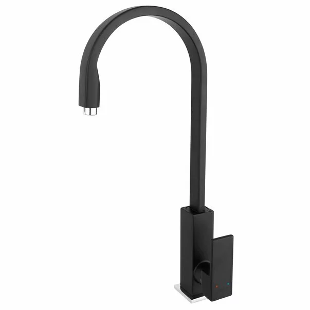 Baterie bucatarie cu pipa inalta negru mat Ferro Zicco [1]