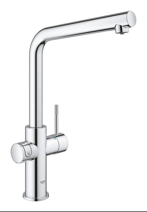Baterie bucatarie Grohe 1010680001, 0.6 bar, 378 mm, 221 mm, 1 orificii instalare, 3 sprayuri, 150 unghi pivotare, Crom [2]
