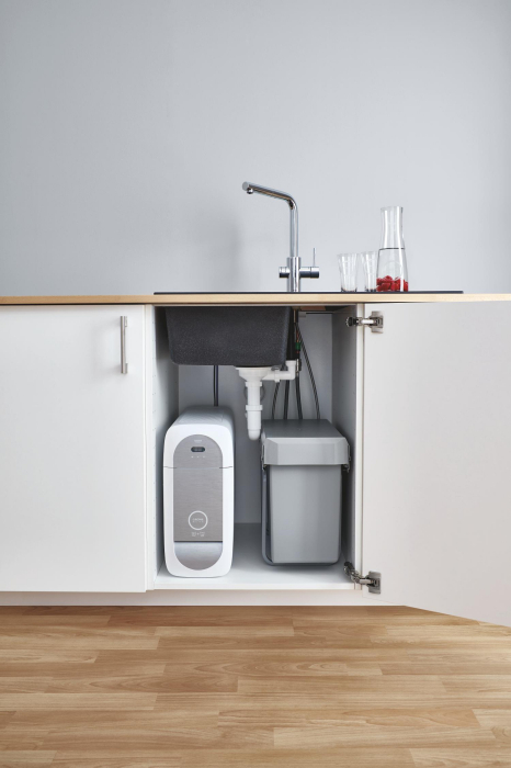 Baterie bucatarie Grohe 1010680001, 0.6 bar, 378 mm, 221 mm, 1 orificii instalare, 3 sprayuri, 150 unghi pivotare, Crom [3]