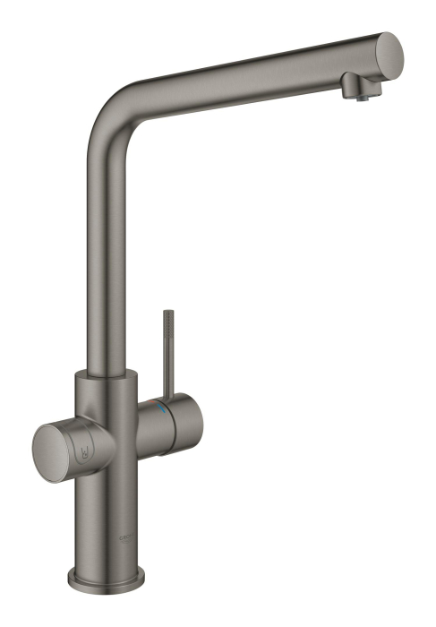 Baterie bucatarie Grohe 101068AL01, Blue Home, inalta, tip L, pentru racitor Blue Home, mat, grafit [2]