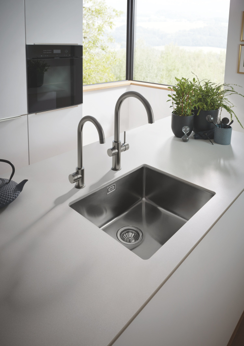 Baterie bucatarie Grohe 101069AL01, Blue Home, inalta, tip C, pentru racitor Blue Home, mat, grafit [2]