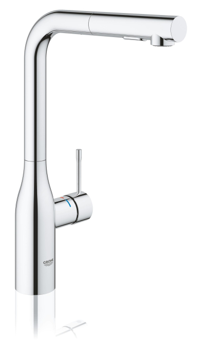 Baterie bucatarie Grohe 30432000, Accent, tip comanda monocomanda, marime inalta, forma pipa tip l, crom [3]