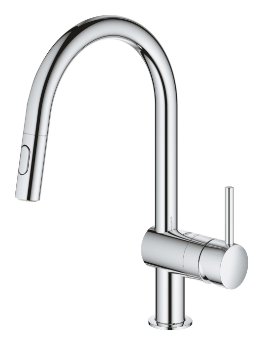 Baterie bucatarie Grohe 30438000, 1 bar, 379 mm, 223 mm, 1 orificii instalare, 2 sprayuri, 180 unghi pivotare, Crom [2]
