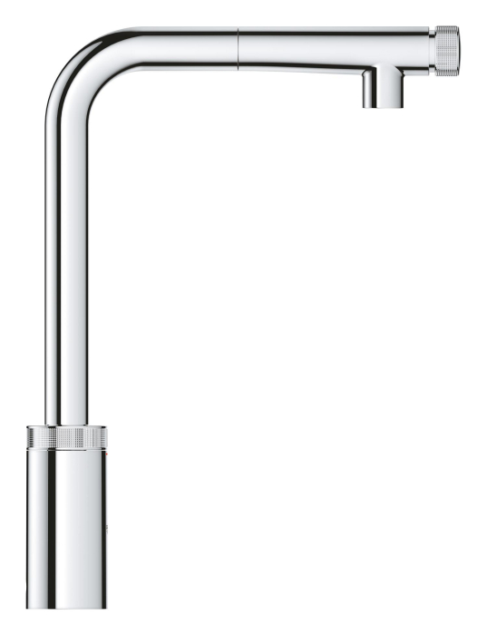 Baterie bucatarie Grohe 30443000, Vento, tip comanda dubla comanda, marime inalta, forma pipa tip l, crom [3]