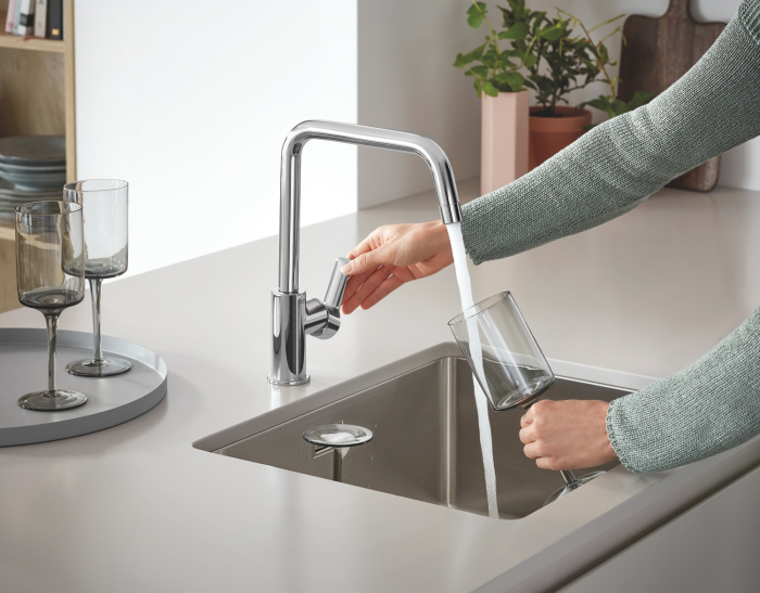 Baterie bucatarie Grohe 30470000, bucatarie Start, tip comanda monocomanda, marime inalta, forma pipa tip u, crom [2]