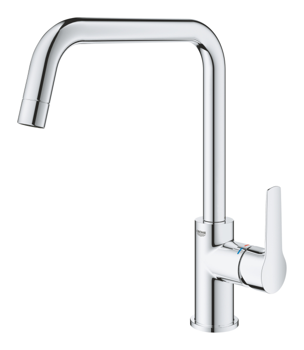 Baterie bucatarie Grohe 30470000, bucatarie Start, tip comanda monocomanda, marime inalta, forma pipa tip u, crom [7]
