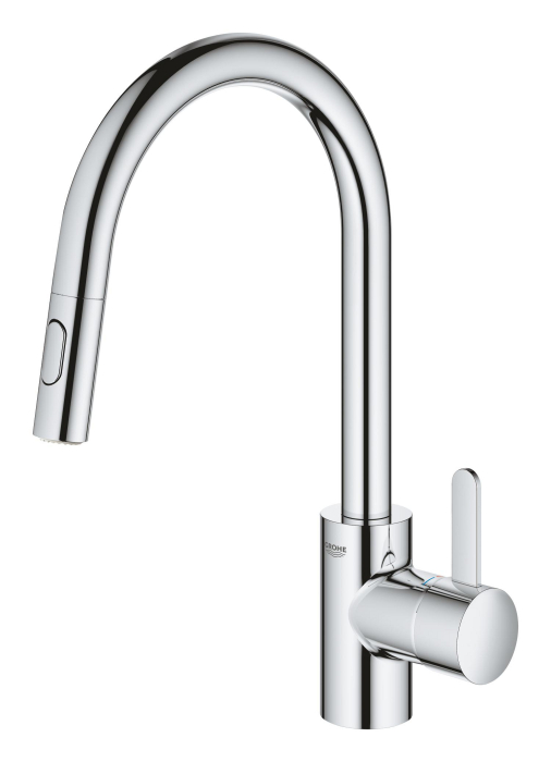 Baterie bucatarie Grohe 30612000, 1 bar, 381 mm, 223 mm, 1 orificii instalare, 2 sprayuri, 180 unghi pivotare, Crom [2]