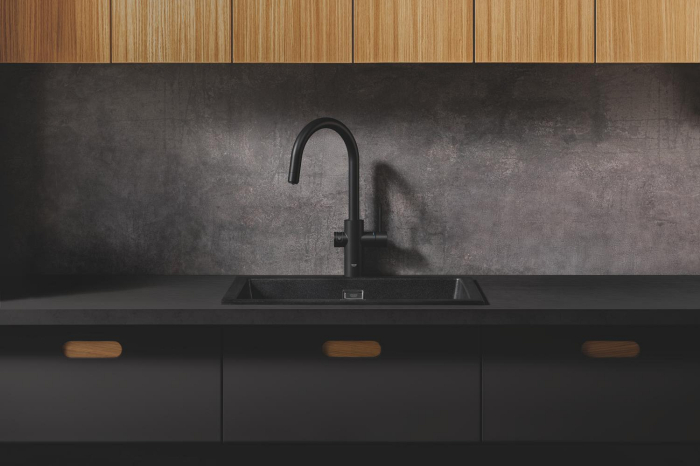 Baterie bucatarie Grohe 31323KS2, Blue Professional, inalta, tip C, filtrare, apa carbogazoasa, include racitor, mat [7]
