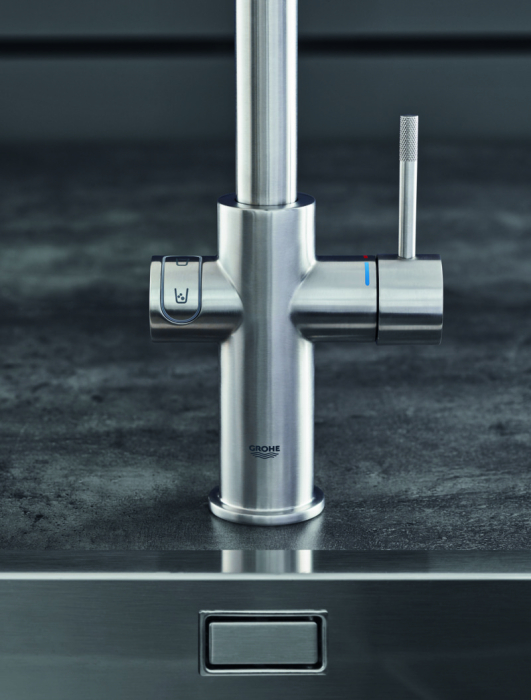 Baterie bucatarie Grohe 31456DC1, Blue Home, inalta, tip U, filtrare, CO2, racire, mat, otel satinat [3]