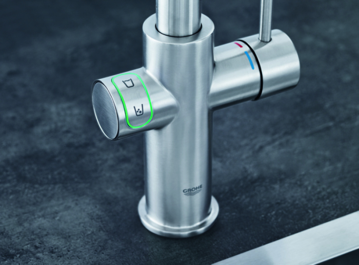 Baterie bucatarie Grohe 31456DC1, Blue Home, inalta, tip U, filtrare, CO2, racire, mat, otel satinat [11]