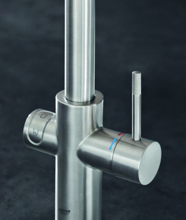 Baterie bucatarie Grohe 31456DC1, Blue Home, inalta, tip U, filtrare, CO2, racire, mat, otel satinat [4]