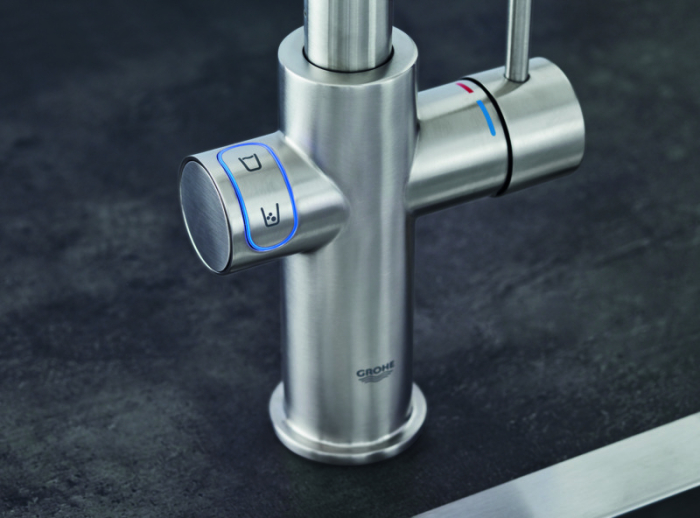Baterie bucatarie Grohe 31456DC1, Blue Home, inalta, tip U, filtrare, CO2, racire, mat, otel satinat [6]